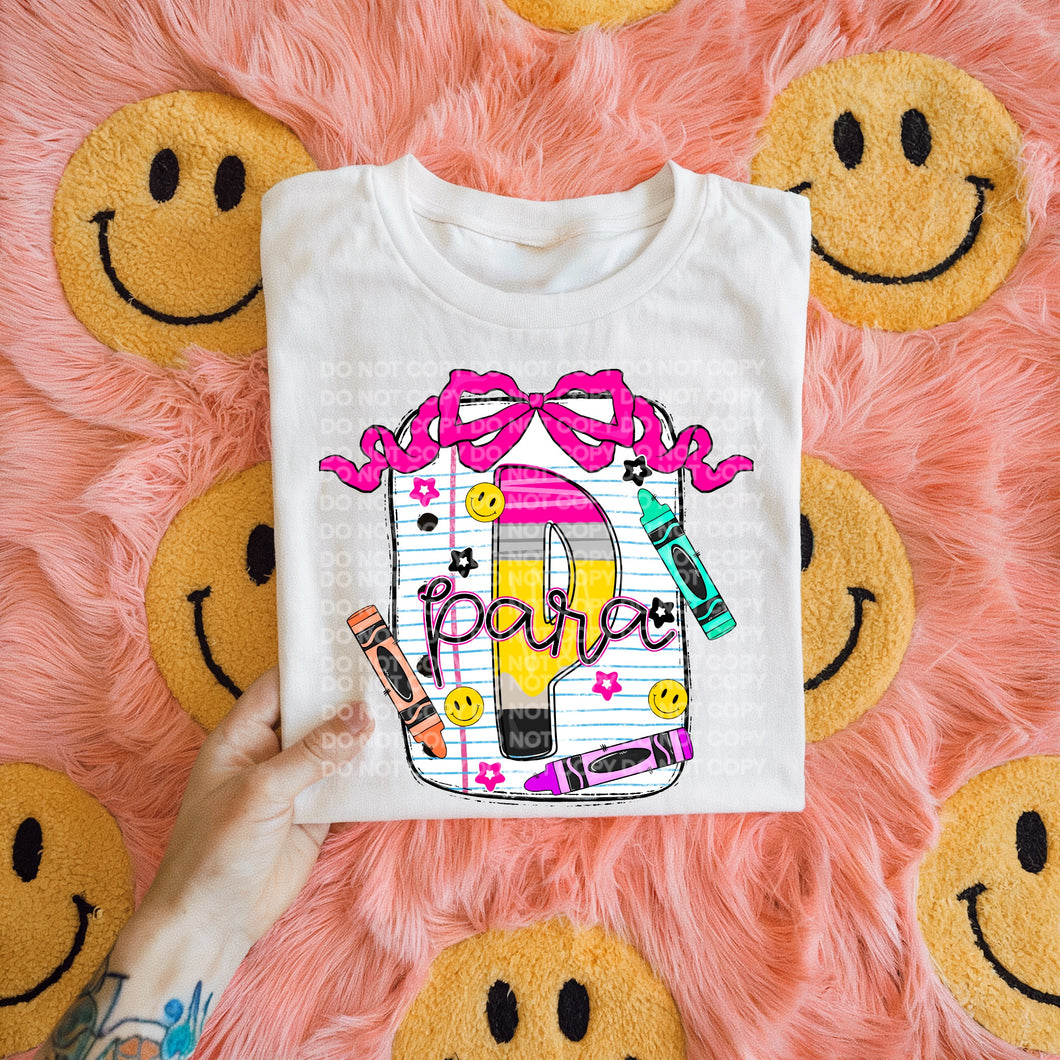 Para professional notebook on white comfort colors graphic tee - Mavictoria Designs Hot Press Express