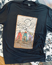 Load image into Gallery viewer, The witches western style tarot card graphic tee or sweatshirt graphic tee or sweatshirt graphic tee or sweatshirt - Mavictoria Designs Hot Press Express
