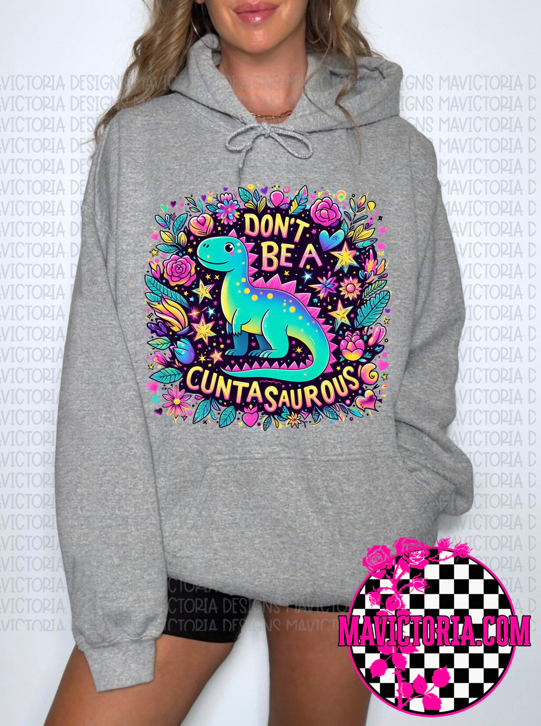 Don’t be a cuntasaurous on grey hoodie, crewneck, long sleeve or tee