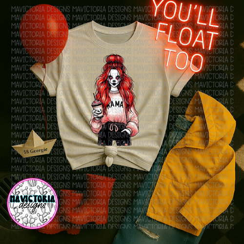 Pennywise mama on sand hoodie, crewneck, long sleeve or tee - Mavictoria Designs Hot Press Express