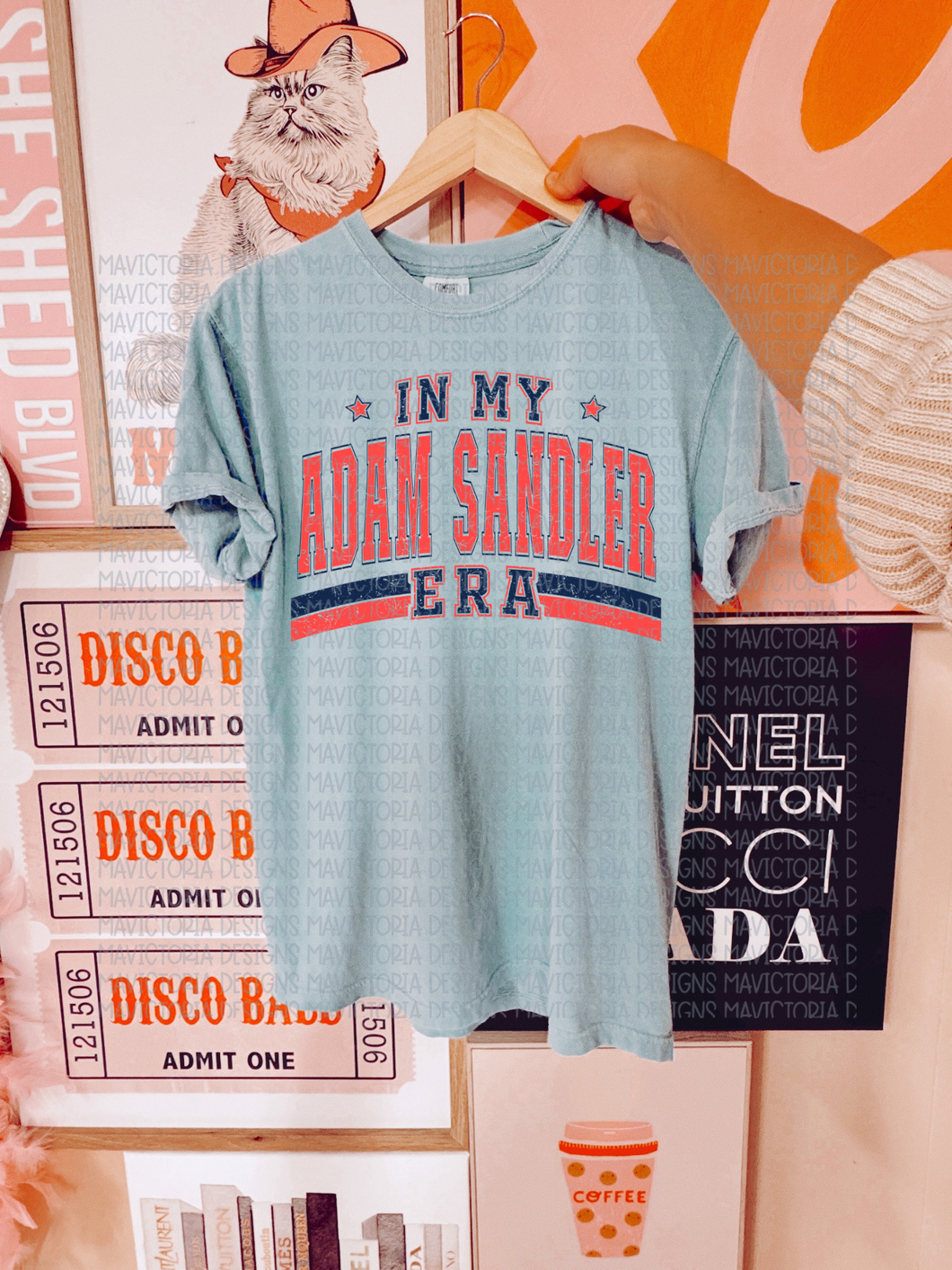 In my Adam Sandler Era graphic tee - Mavictoria Designs Hot Press Express