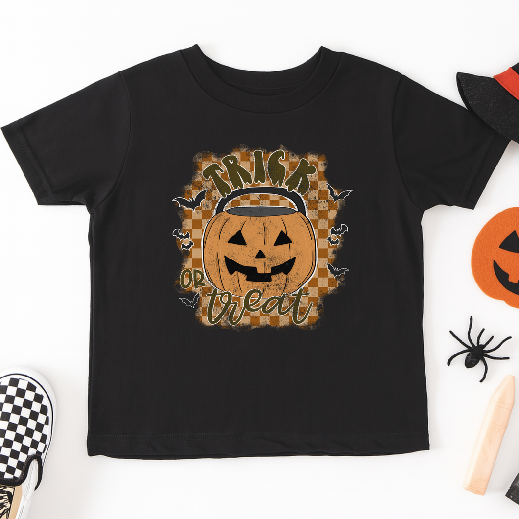 Bucket Treat Graphic Tee Toddler + Youth - Mavictoria Designs Hot Press Express