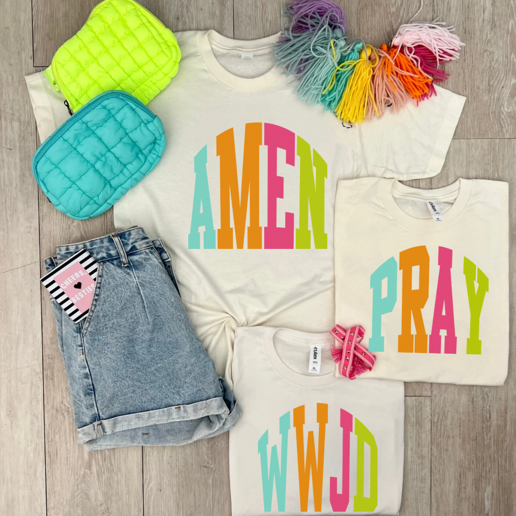 Colorful Jesus Graphic Tees - Mavictoria Designs Hot Press Express