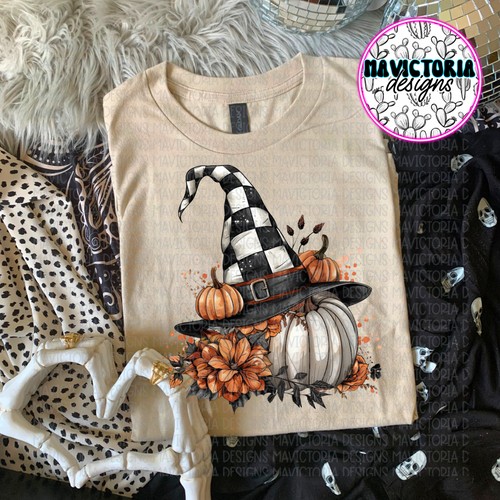 Witch pumpkin on sand hoodie, crewneck, long sleeve or tee - Mavictoria Designs Hot Press Express
