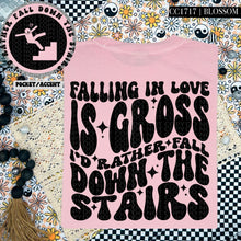 Load image into Gallery viewer, Falling in Love is Gross | Comfort Colors Tee - Mavictoria Designs Hot Press Express
