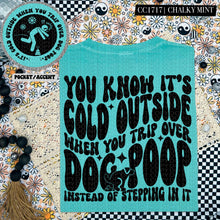 Load image into Gallery viewer, You Know It&#39;s Cold Outside When You Trip Over Dog Poop | Comfort Colors Tee - Mavictoria Designs Hot Press Express
