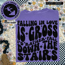 Load image into Gallery viewer, Falling in Love is Gross | Comfort Colors Tee - Mavictoria Designs Hot Press Express
