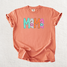 Load image into Gallery viewer, Star Mama Colorful Graphic Tee - Mavictoria Designs Hot Press Express
