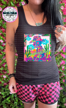 Load image into Gallery viewer, NEON COUNTRY WESTERN COLLECTION ON BLACK TANK - Mavictoria Designs Hot Press Express
