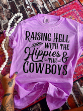 Load image into Gallery viewer, The Neon Raising hell with the hippies and the cowboys collection // checkered shorts sold separately - Mavictoria Designs Hot Press Express
