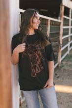 Load image into Gallery viewer, STOLEN SADDLE TEE [XL-3X ONLY] - Mavictoria Designs Hot Press Express
