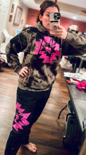 Load image into Gallery viewer, Acid wash pink Aztec sweatsuit sweat set (purchase separately) - Mavictoria Designs Hot Press Express
