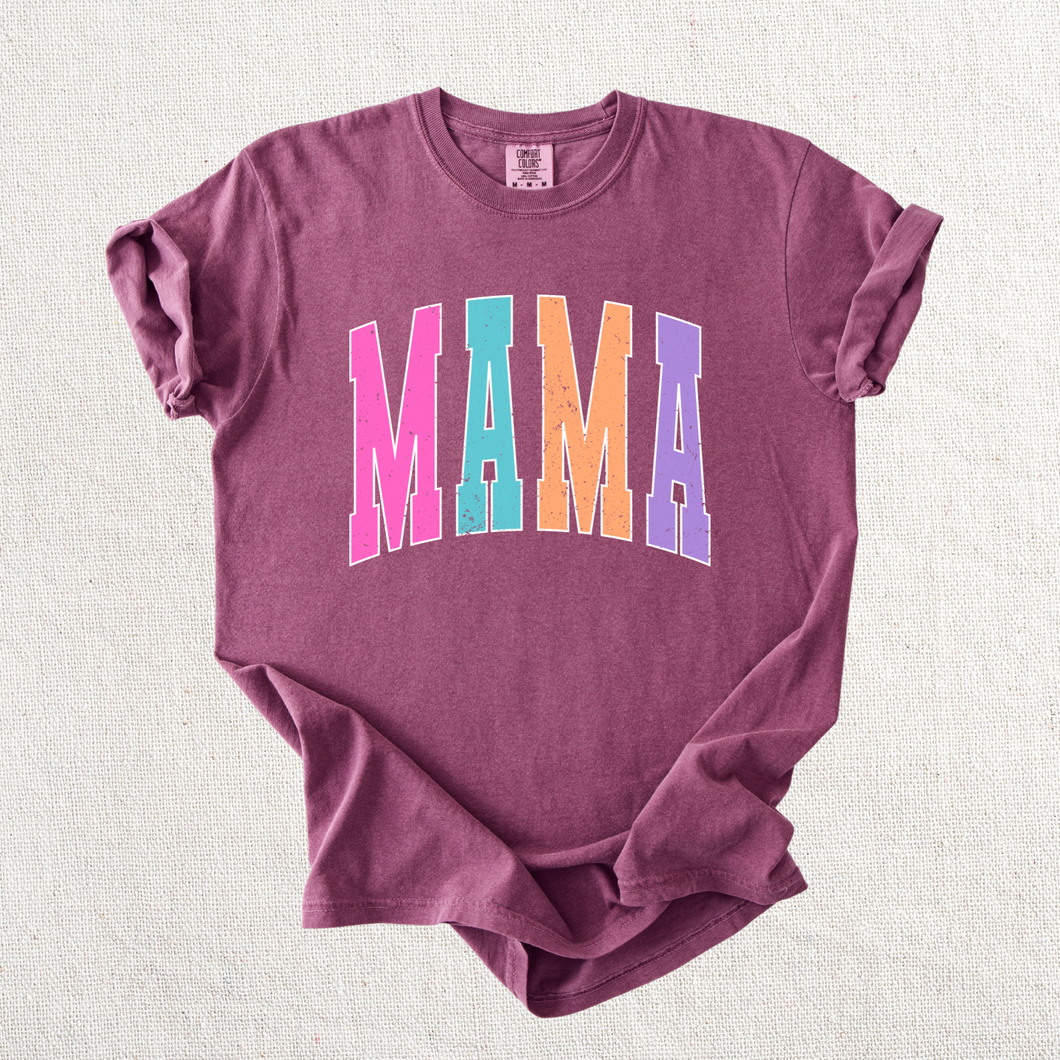 Colorful Mama Graphic Tee - Mavictoria Designs Hot Press Express