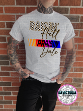 Load image into Gallery viewer, Raisin hell and praisin dale neon graphic tee collection // checkered shorts sold separately - Mavictoria Designs Hot Press Express

