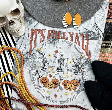 Comfort colors smoke it’s fall yall dancing Skellies - Mavictoria Designs Hot Press Express