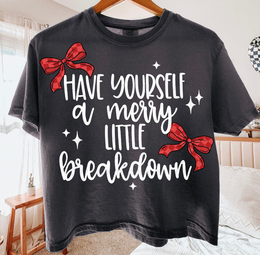 Have yourself a merry little breakdown on pepper hoodie, crewneck, long sleeve or tee