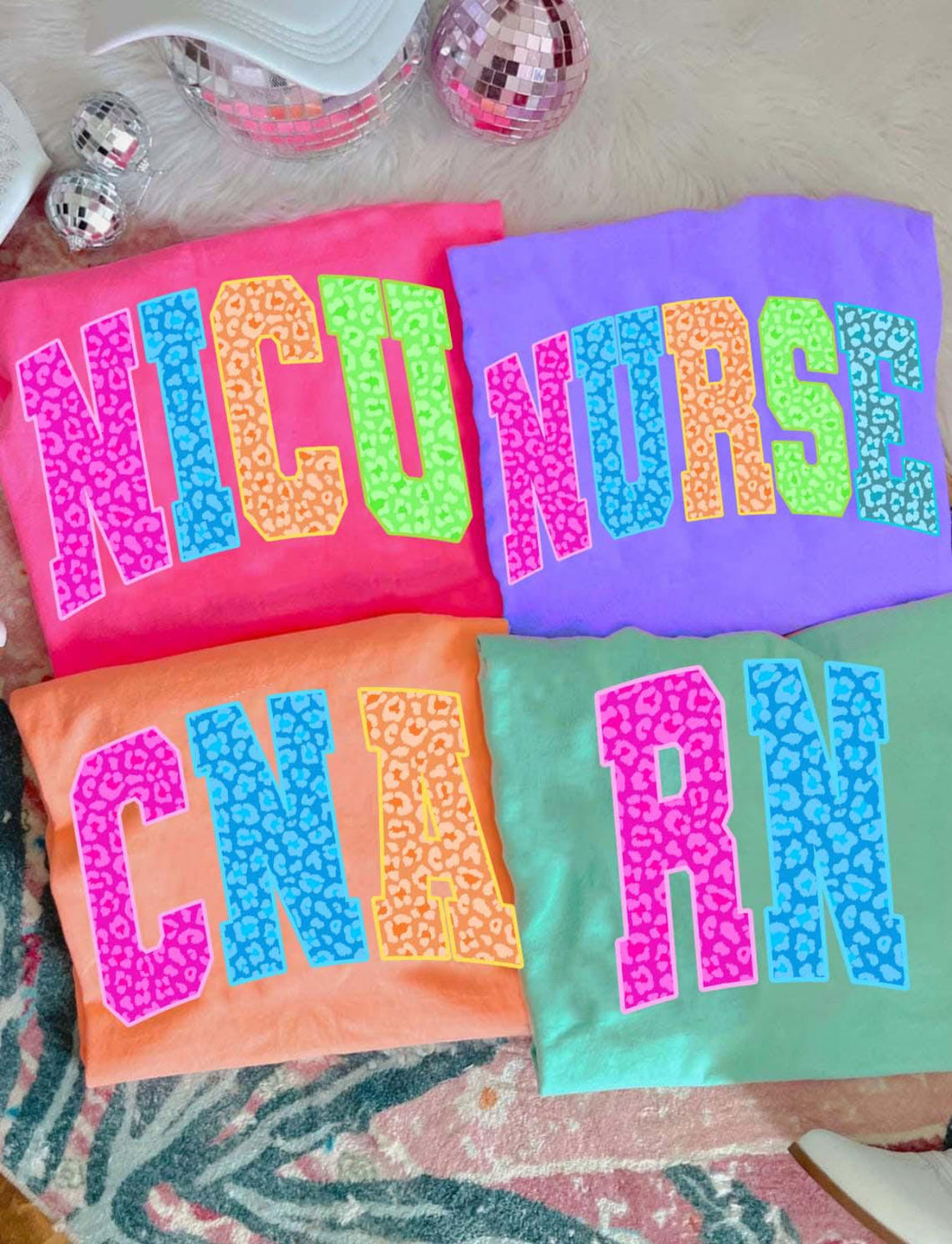 NURSE CNA NICU RN on comfort colors graphic tee (you pick color) - Mavictoria Designs Hot Press Express