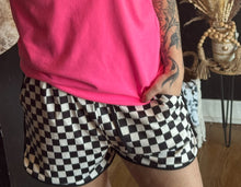 Load image into Gallery viewer, Checkered shorts with drawstring and pockets - Mavictoria Designs Hot Press Express
