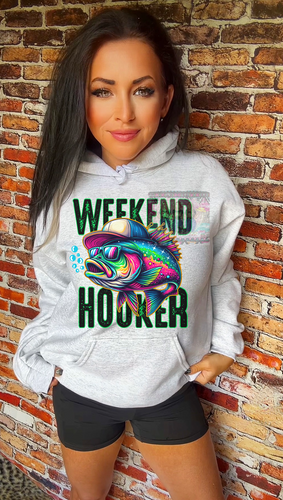 Weekend hooker hoodie or crewneck sweatshirt - Mavictoria Designs Hot Press Express
