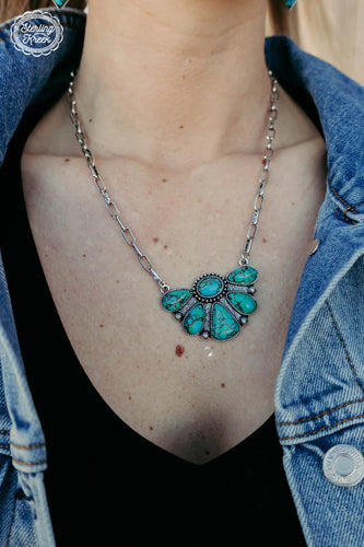 TURQUOISE TOMBSTONE NECKLACE - Mavictoria Designs Hot Press Express