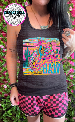 YEEHAW tank top collection western graphic - Mavictoria Designs Hot Press Express