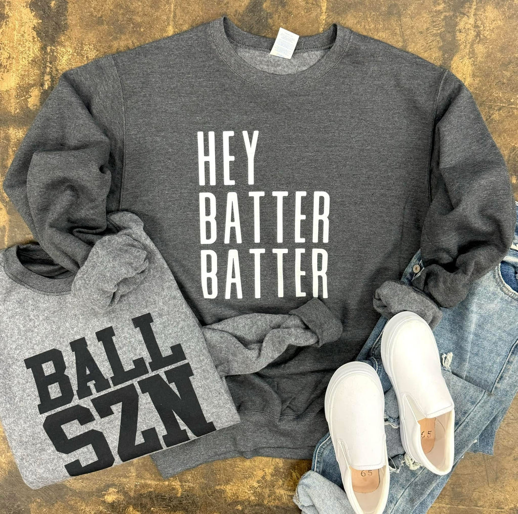 Ball Szn Reversible Graphic Sweatshirt - Mavictoria Designs Hot Press Express