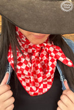 Load image into Gallery viewer, Checkered wild rags in several colors - Mavictoria Designs Hot Press Express
