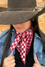 Load image into Gallery viewer, Checkered wild rags in several colors - Mavictoria Designs Hot Press Express
