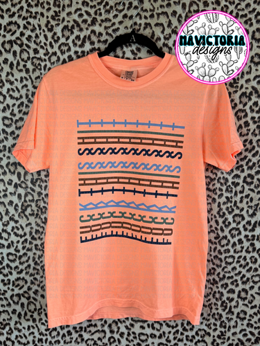 FUCK THIS SHIT neon cantaloupe comfort colors graphic tee - Mavictoria Designs Hot Press Express