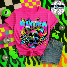 Load image into Gallery viewer, Neon band tees version 2 on comfort colors neon pink - Mavictoria Designs Hot Press Express
