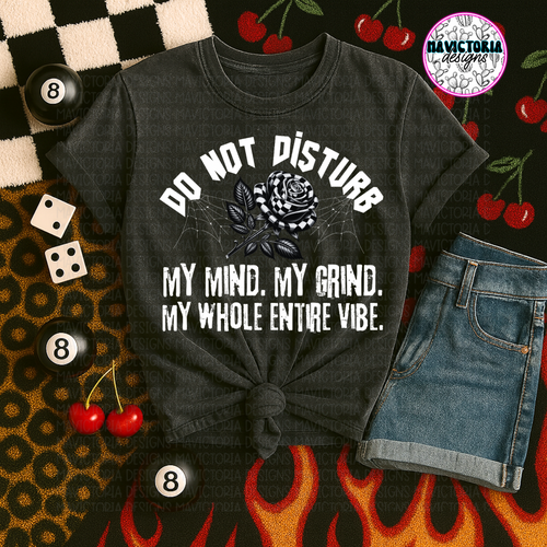 Do not disturb on pepper comfort colors graphic tee - Mavictoria Designs Hot Press Express