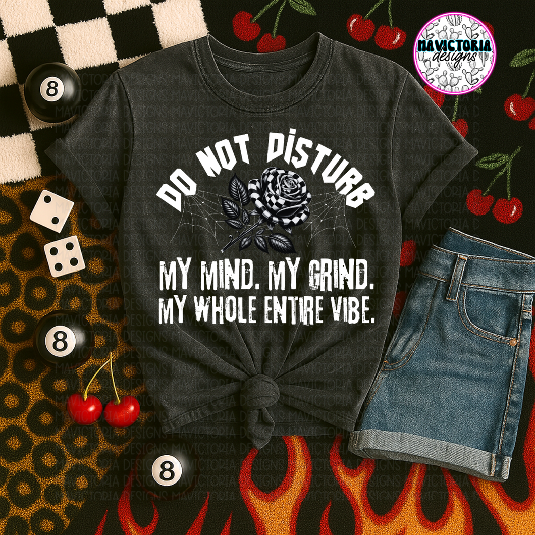 Do not disturb on pepper comfort colors graphic tee - Mavictoria Designs Hot Press Express
