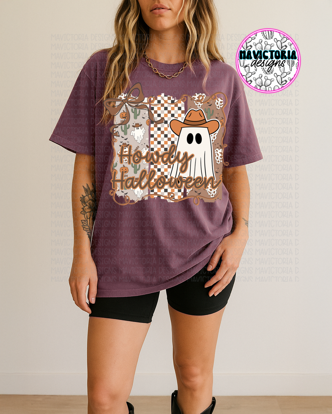 HOWDY HALLOWEEN on BERRY comfort colors western graphic tee