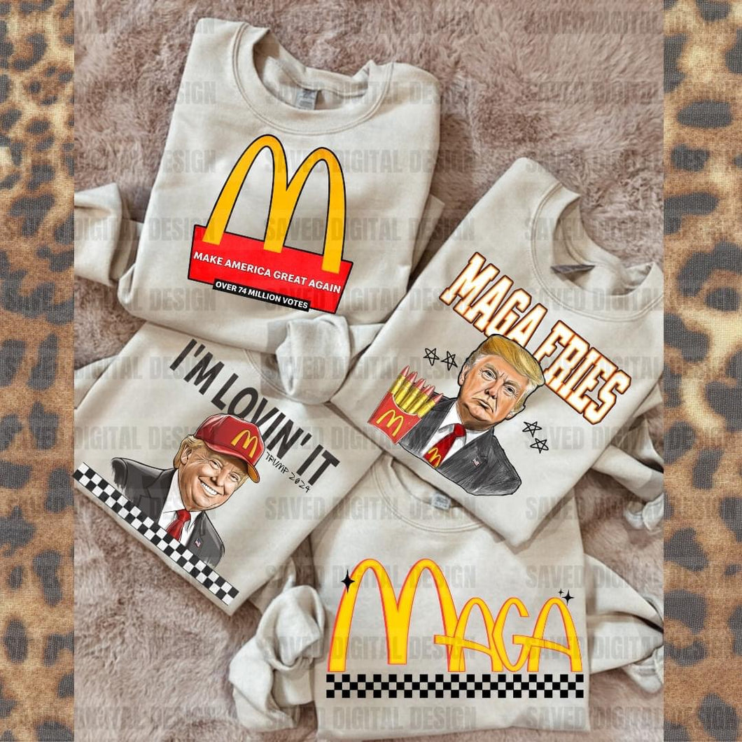 McDonald’s MAGA edition collection - sold separately - Mavictoria Designs Hot Press Express