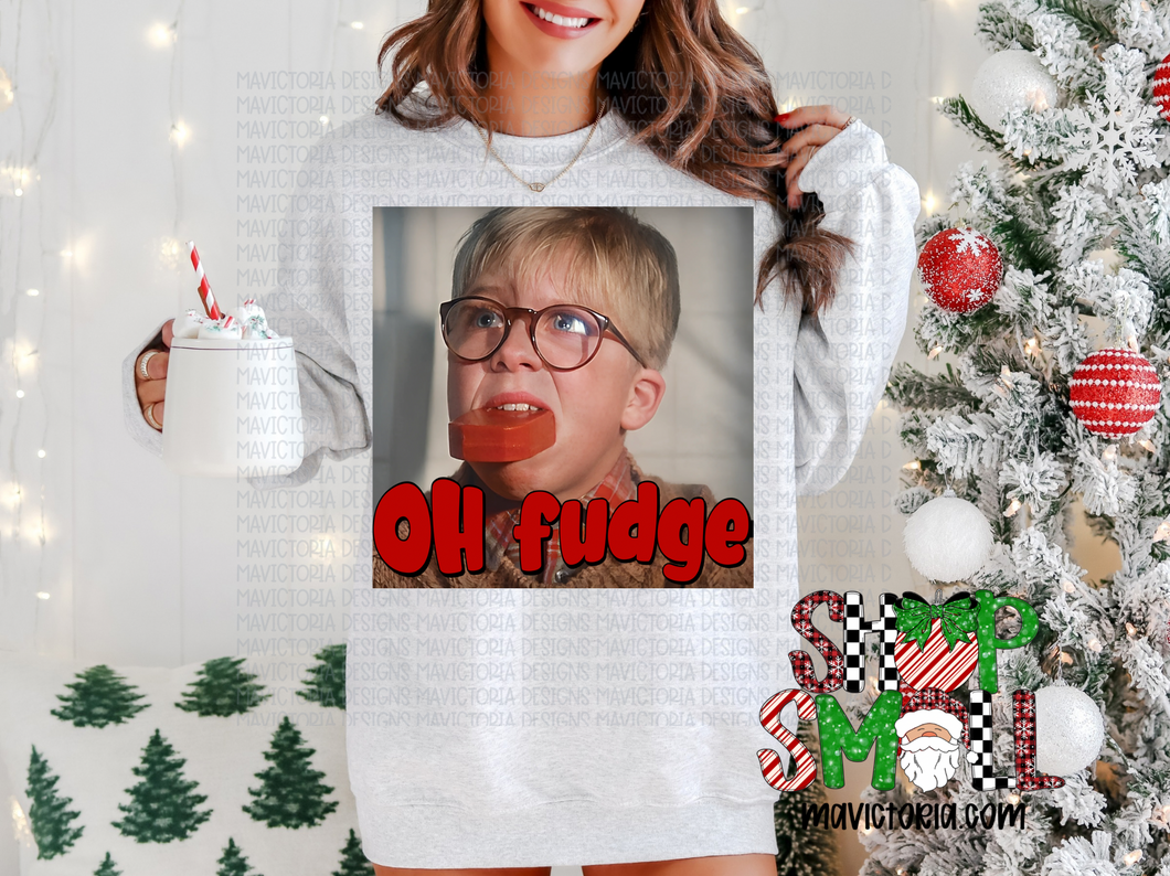 Oh fudge on ash hoodie, crewneck, long sleeve or tee