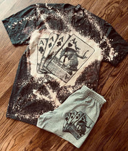 Load image into Gallery viewer, Bronco Aces bleached graphic collection : tee long sleeve sweatshirt hoodie sweatpants or shorts SOLD SEPARATELY - Mavictoria Designs Hot Press Express
