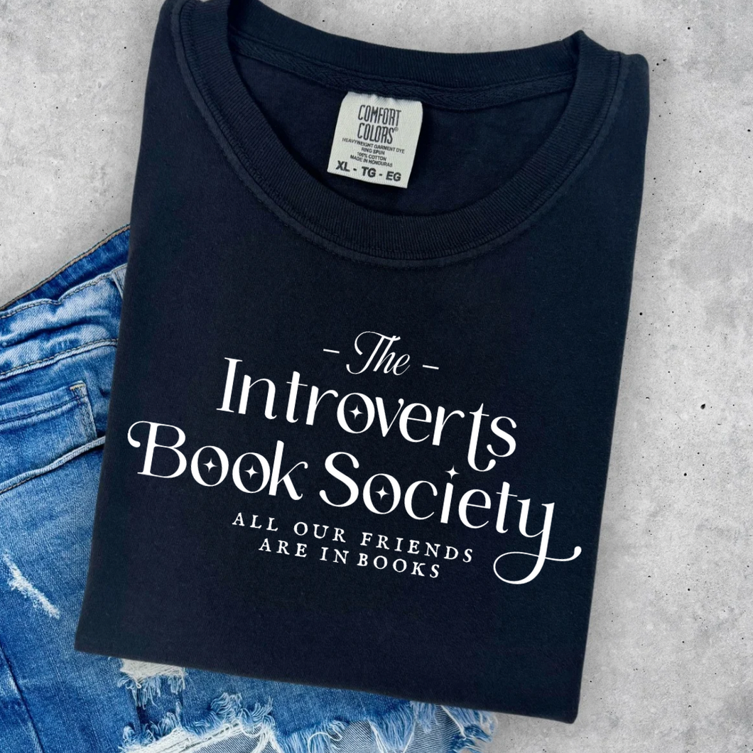 Introverts Society Tee - Mavictoria Designs Hot Press Express