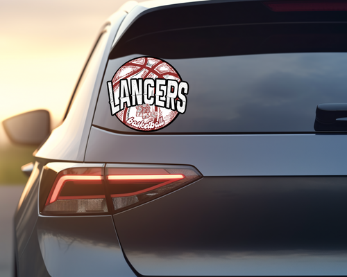 Lancers basketball decal - Mavictoria Designs Hot Press Express