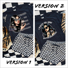 Load image into Gallery viewer, I Baked You Some Shutthefuckupcakes FUNNY graphic tee on comfort colors 2 versions // checkered shorts and clip also available to order - Mavictoria Designs Hot Press Express
