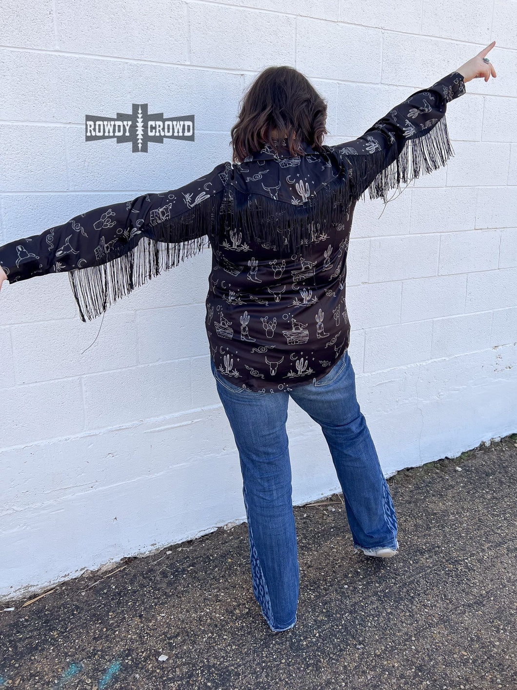 Desert Fringe Button Up - Mavictoria Designs Hot Press Express