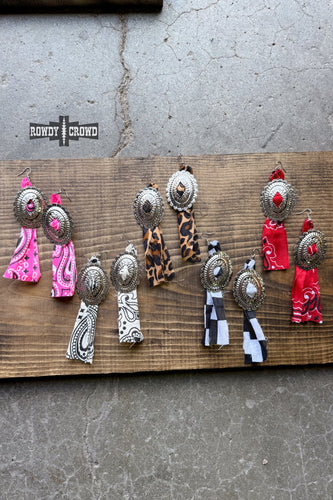 Concho Rodeo Earrings - Mavictoria Designs Hot Press Express