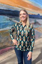 Load image into Gallery viewer, Aztec Valley Top - Mavictoria Designs Hot Press Express
