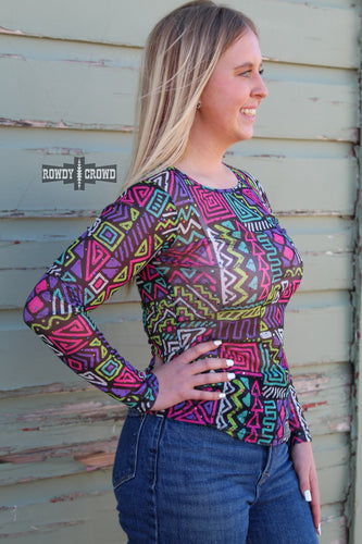 Spaced Out Mesh Top - Mavictoria Designs Hot Press Express