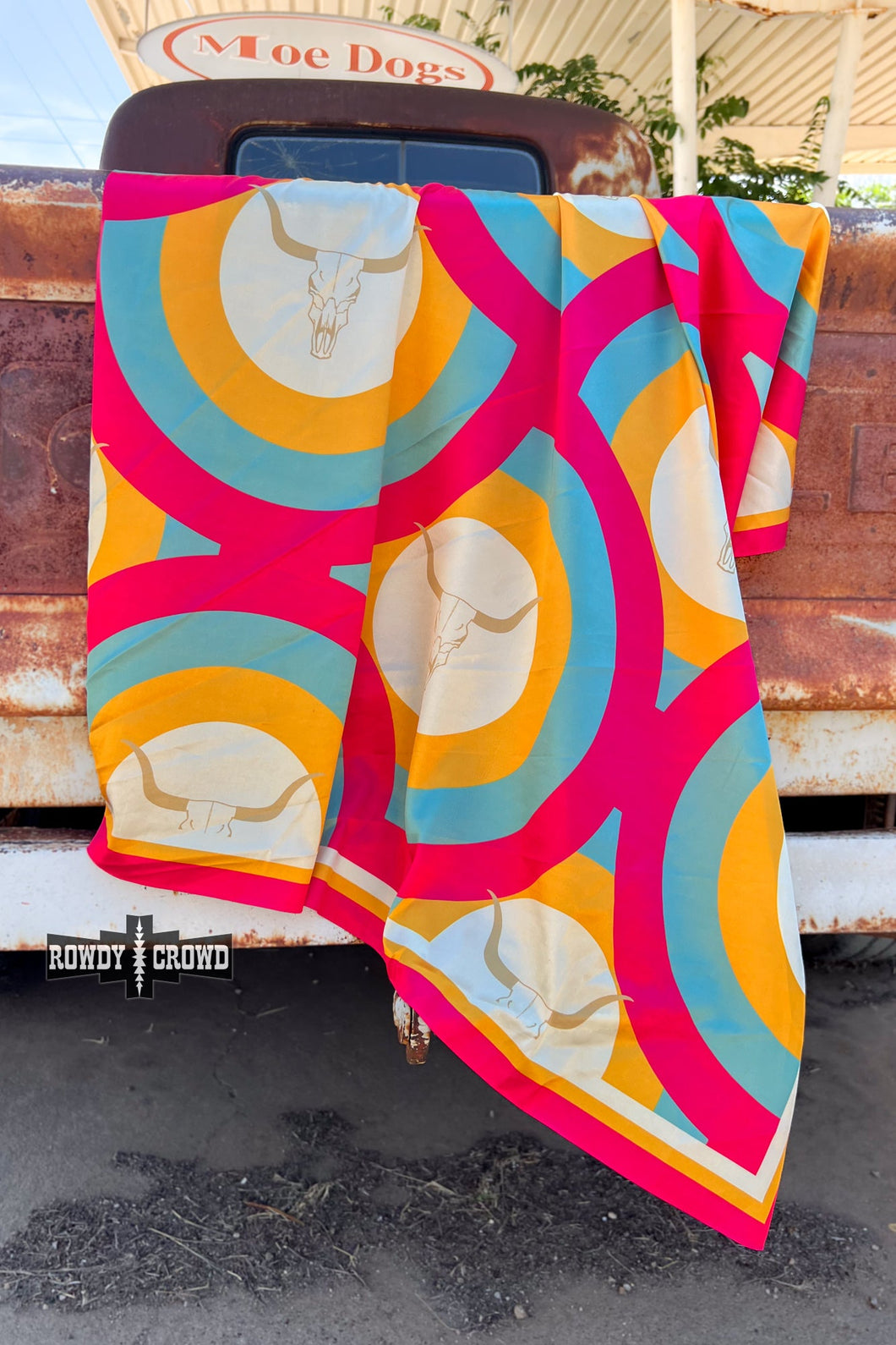 Retro Steer Wild Rag/ Scarf - Mavictoria Designs Hot Press Express