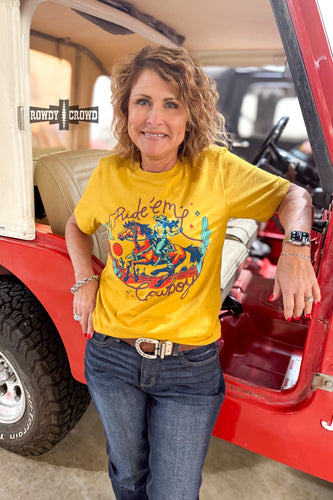 Ride 'Em Cowboy Tee - Mavictoria Designs Hot Press Express