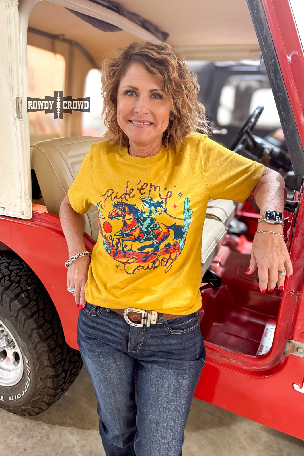 Ride 'Em Cowboy Tee - Mavictoria Designs Hot Press Express