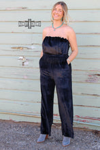 Load image into Gallery viewer, Black Betty Velvet Jumpsuit - Mavictoria Designs Hot Press Express
