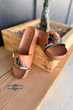 Load image into Gallery viewer, BROWN Saddle Bum Slides - Mavictoria Designs Hot Press Express
