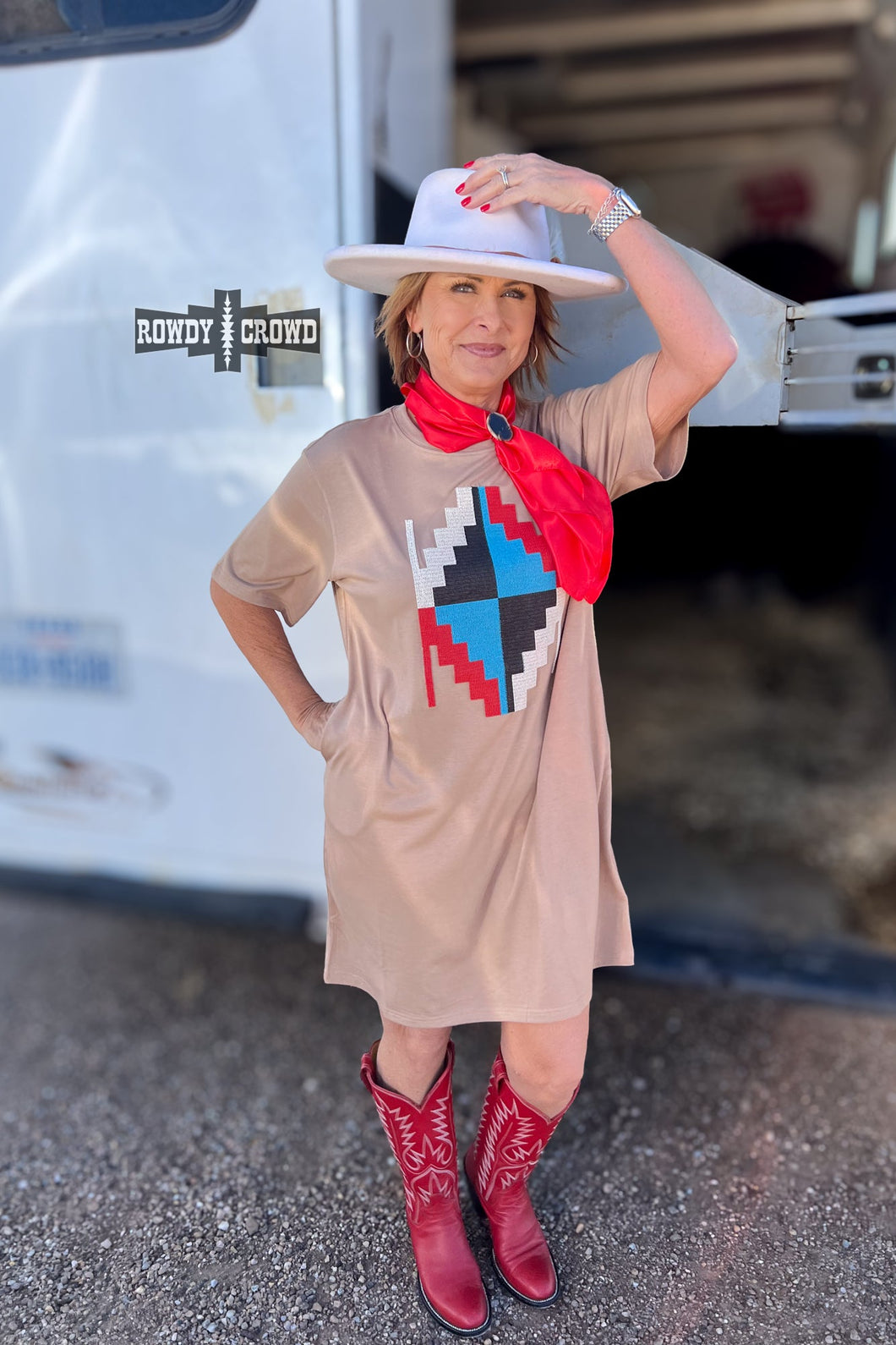 Alamosa Aztec Dress - Mavictoria Designs Hot Press Express