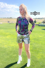 Load image into Gallery viewer, Marfa Metallic Shorts - Mavictoria Designs Hot Press Express
